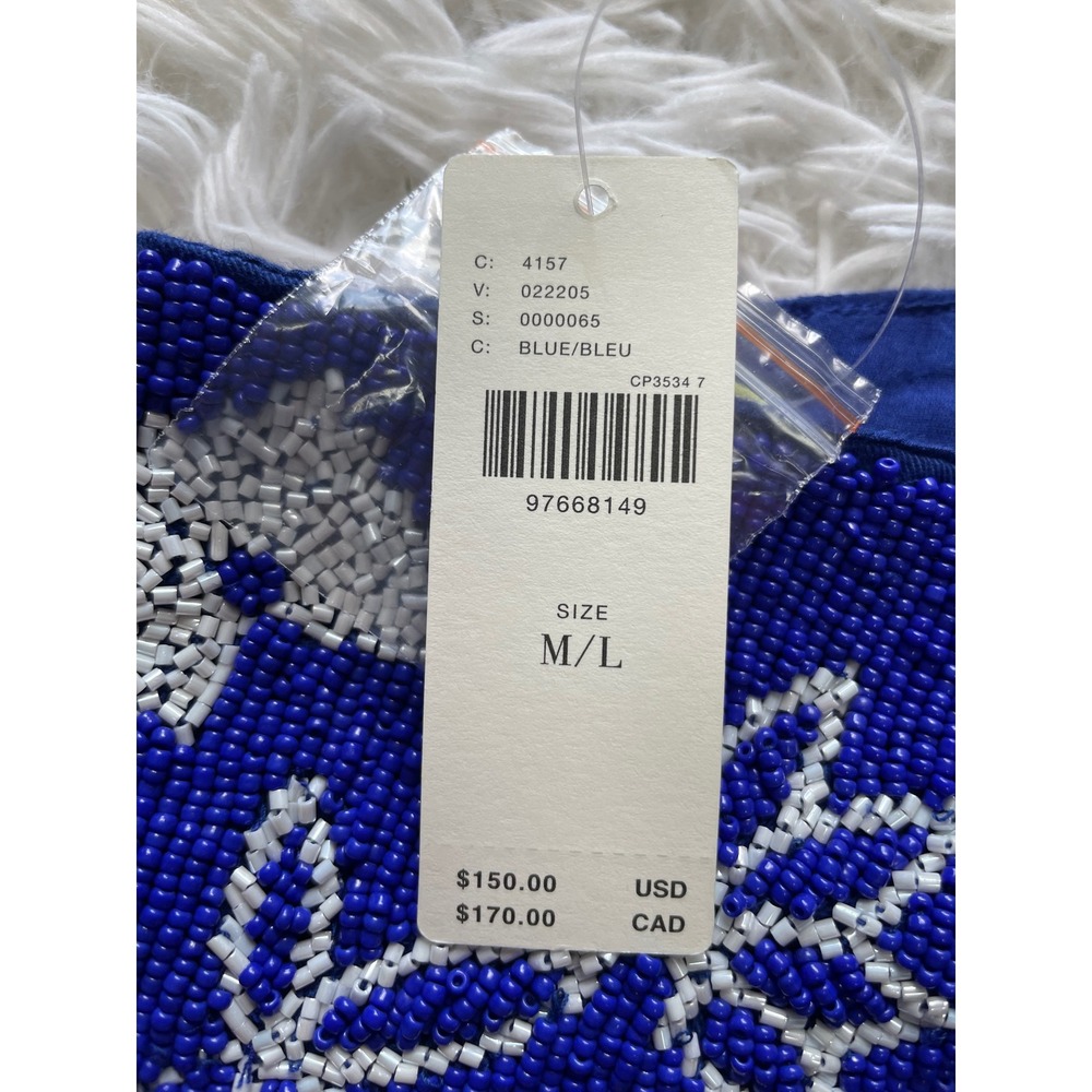 Celandine Anthropologie Beaded Floral Crop Top - Picture 7 of 12